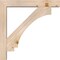 Ekena Millwork Imperial Block Smooth Bracket w/ Offset Brace, Douglas Fir, 5 1/2"W x 32"D x 32"H BKT0604X32X32IMP05SDF - alternate 3